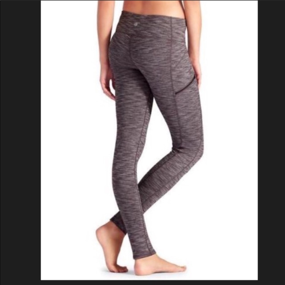 Athleta Cozy Drifter Brown Heather leggings - Picture 3 of 9